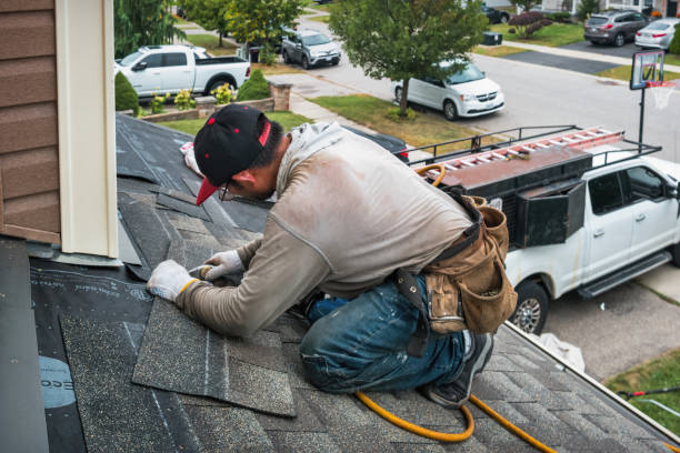 Professional Storm Damage Roof Repair technician working in Sandhill, MS